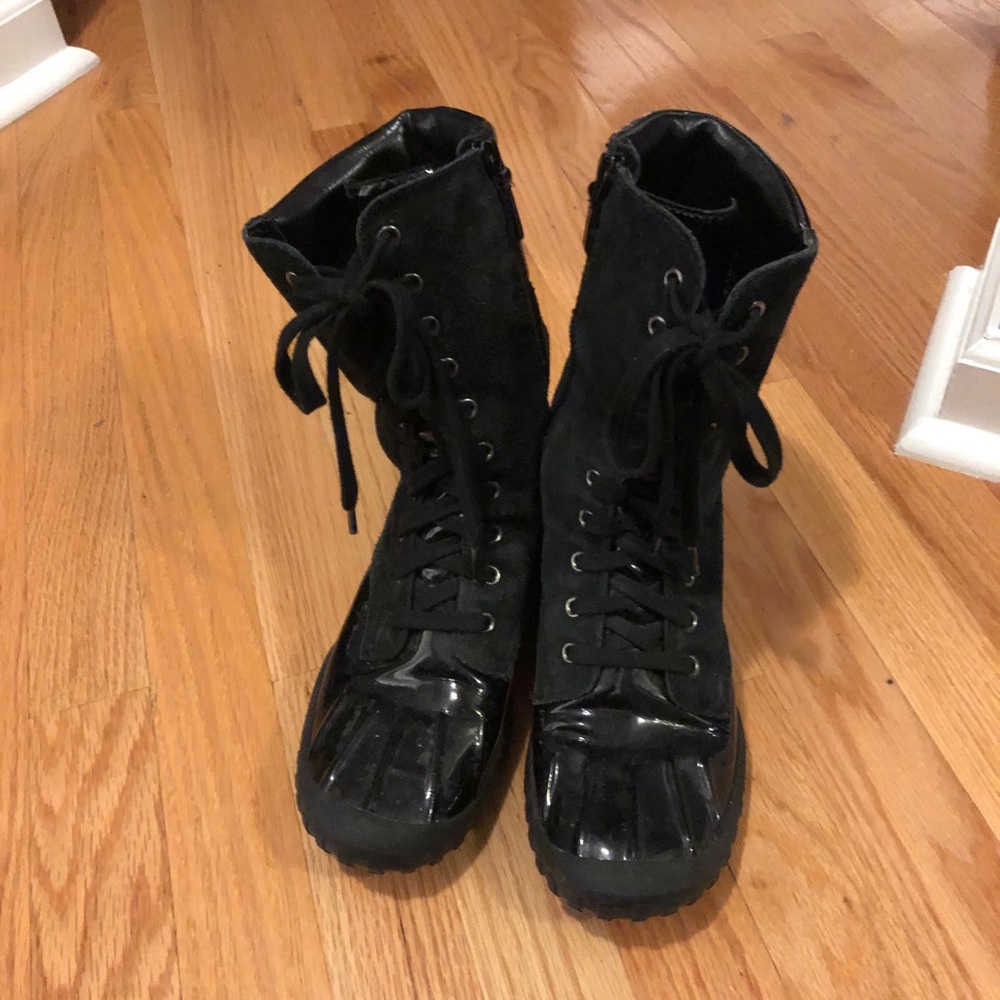 Black Cole Hann waterproof winter boots